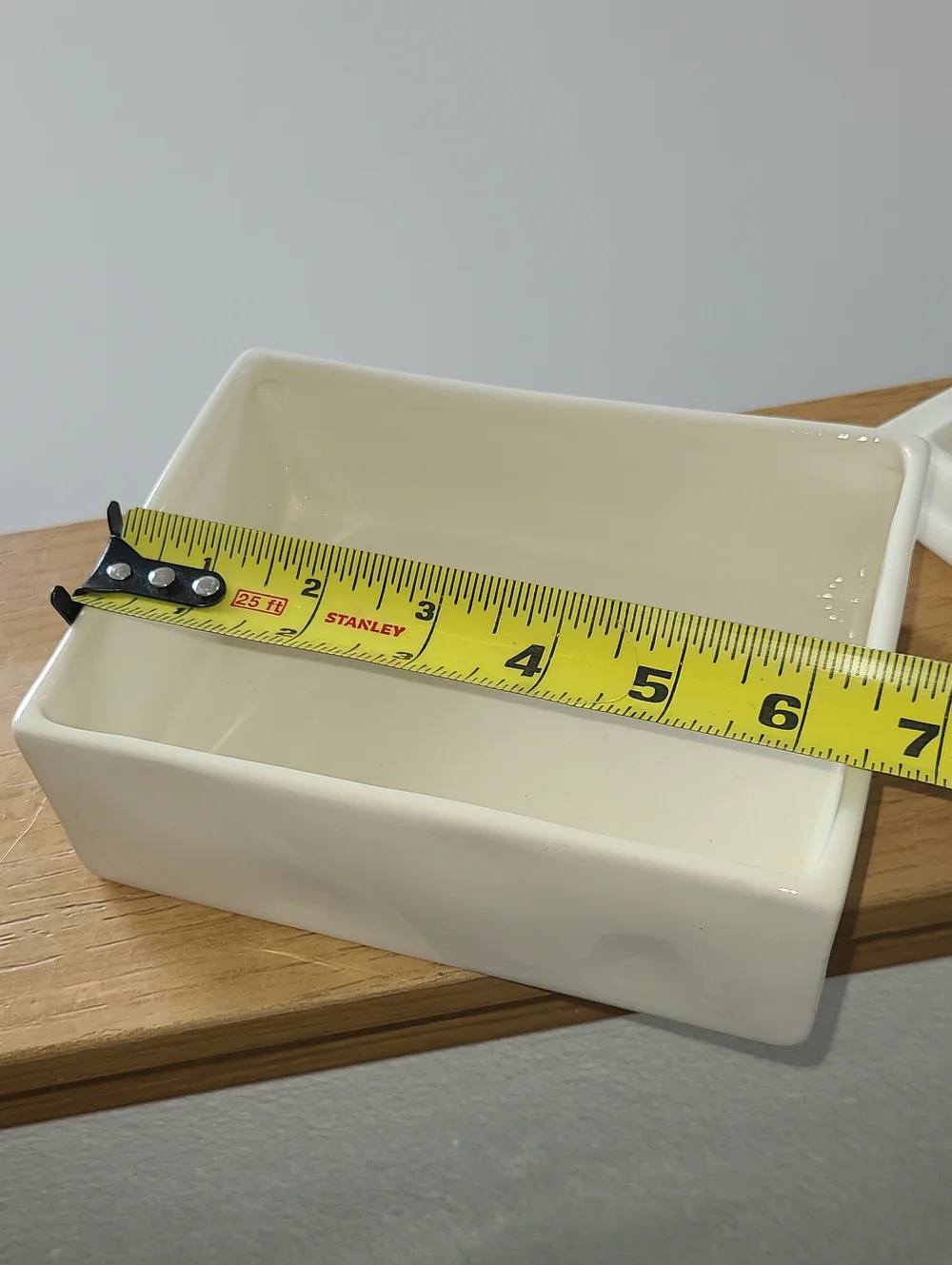 Bits & Baubles Ceramic Trinket Box - White